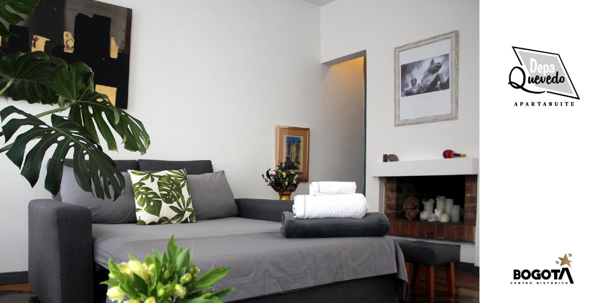 Depa Quevedo - Trendy Revamped Flat - Exceptional Spot In Bogota'S Historic Colonial Square - Candelaria Exteriör bild