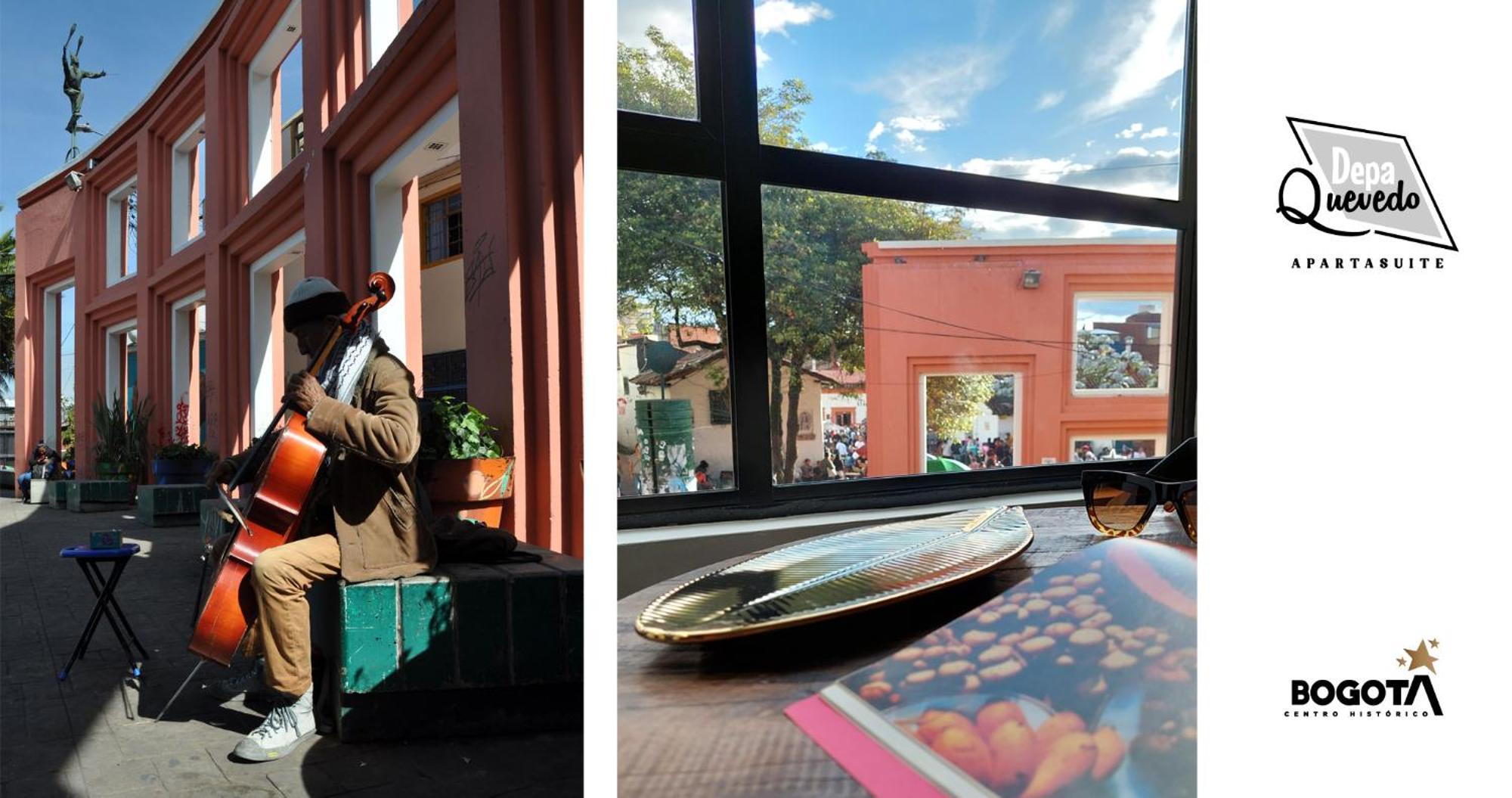 Depa Quevedo - Trendy Revamped Flat - Exceptional Spot In Bogota'S Historic Colonial Square - Candelaria Exteriör bild
