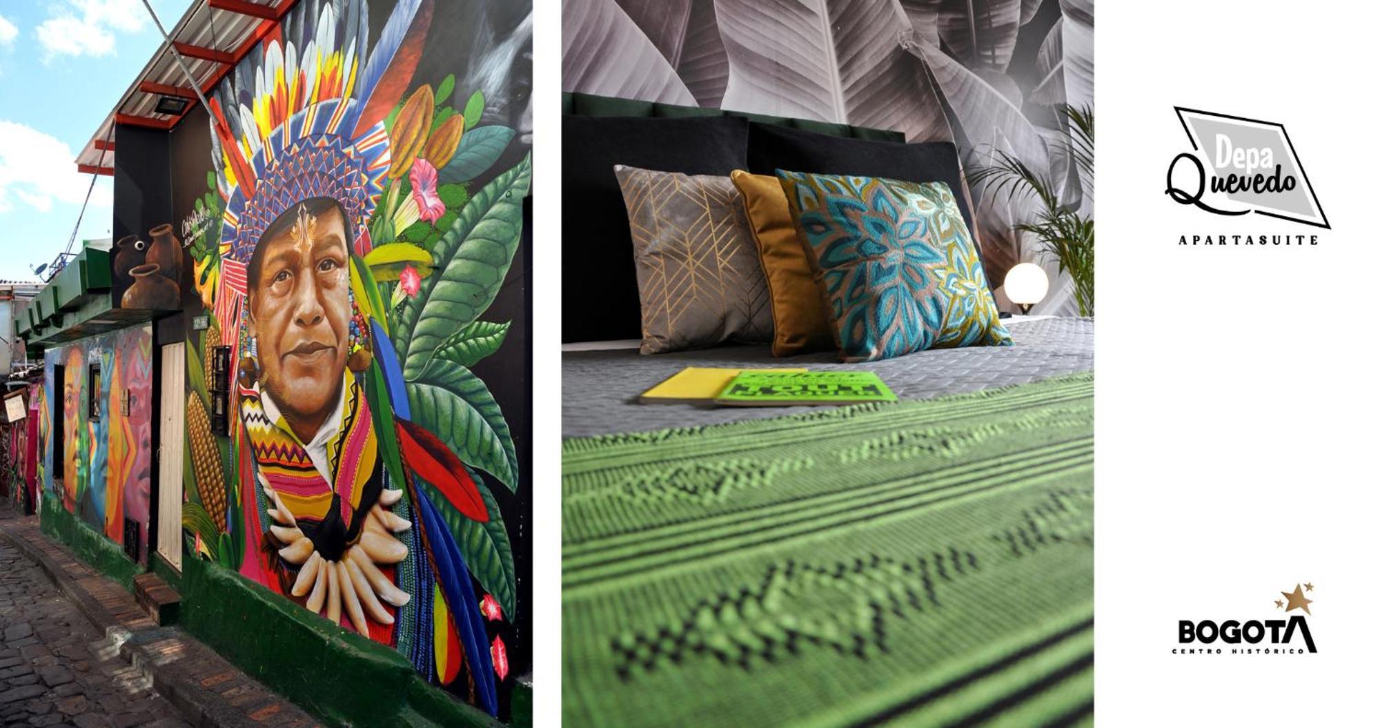 Depa Quevedo - Trendy Revamped Flat - Exceptional Spot In Bogota'S Historic Colonial Square - Candelaria Exteriör bild